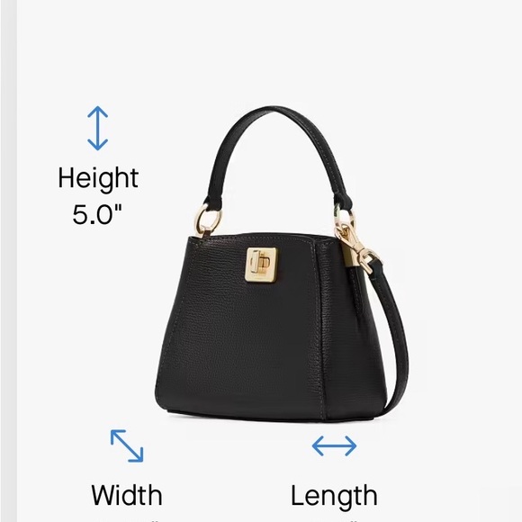 Kate Spade Black Leather Handbag - New - Picture 4 of 7